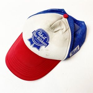 Vintage | PBR Pabst Blue Ribbon Beer Logo Hat Cap